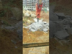 YTB140 শীর্ষ প্রকার / ত্রিভুজ হাইড্রোলিক ব্রেকার 140 চিসেল, স্যুট 19-26 টন