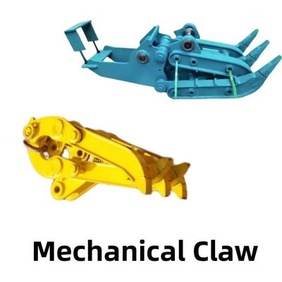 জমিন চলমান Excavator Grabber যান্ত্রিক ঘূর্ণন পাথর Grapple