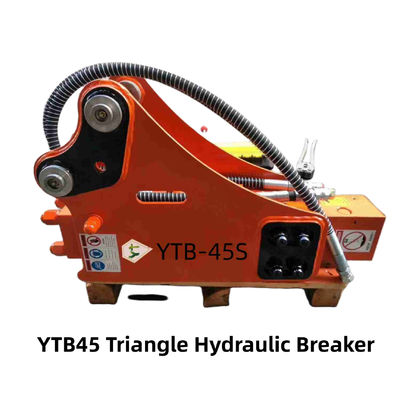 YTB45 ত্রিভুজ টাইপ হাইড্রোলিক ব্রেকার হ্যামার 45 চিজেল স্যুট 1.2-3.0 টন