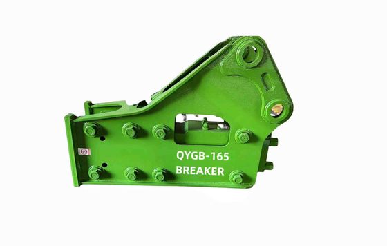 হাইড্রোলিক এক্সক্যাভেটর রক ব্রেকার QYGB165S ত্রিভুজ টাইপ 165 36-45 টন জন্য Chisel